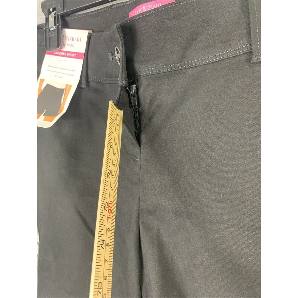 NWT ISAAC MIZRAHI New York Dress Shorts Black Tailored Flat Front Size 4 Womens - Picture 6 of 16